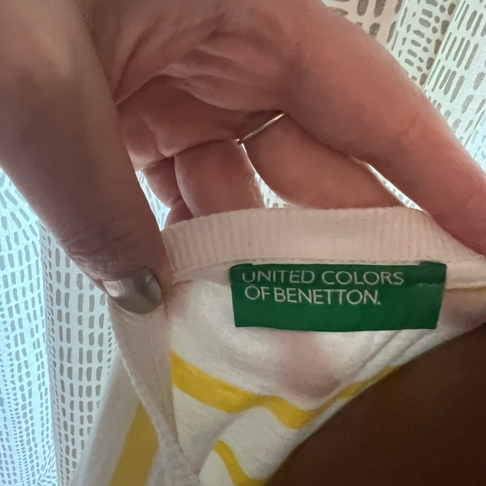 United Colors Of Benetton Cream Boxy Sleeveless Top - Picture 3 of 3
